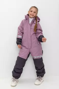 Комбинезон для девочки с утеплителем нового поколения для девочек CROCKID, ВК 60099/1 ГР, цвет - бордовый