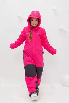 Комбинезон для девочки с утеплителем нового поколения для девочек CROCKID, ВК 60101/1 УЗГ (122-158), цвет - розовый