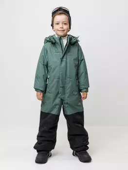 Комбинезон для мальчика с утеплителем нового поколения для мальчиков CROCKID, ВК 60127/н/5 УЗГ, цвет - зеленый