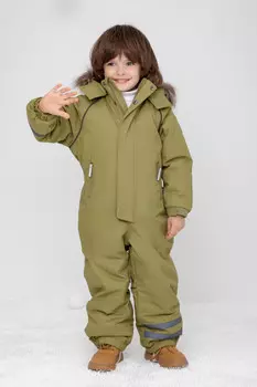 Комбинезон для мальчика с утеплителем нового поколения для мальчиков CROCKID, ВК 60102/3 ГР ( 98-122), цвет - зеленый
