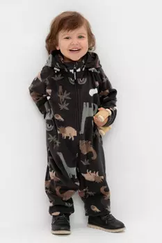 Комбинезон для мальчиков CROCKID, ФЛ 60000, цвет - темно-серый