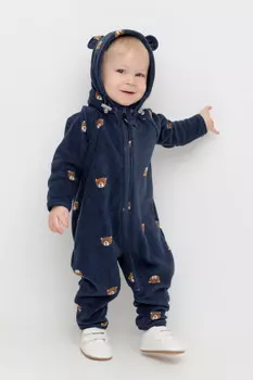 Комбинезон для мальчиков CROCKID, ФЛ 60008/н/2 ГР, цвет - темно-синий
