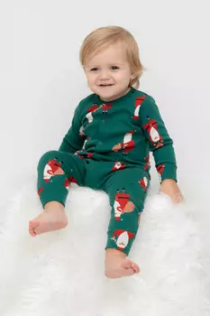 Комбинезон для мальчиков CROCKID, К 6487, цвет - зеленый