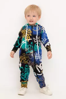 Комбинезон для мальчиков CROCKID, КР 6530, цвет - черный3