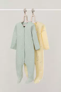 Комбинезон для новорожденных CROCKID, К 6025-2уп, цвет - желтый