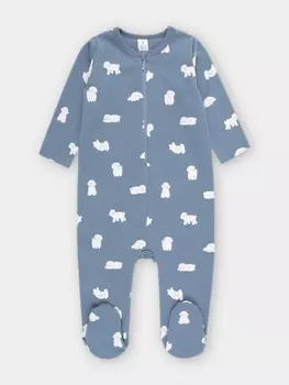 Комбинезон для новорожденных CROCKID, К 6192, цвет - синий
