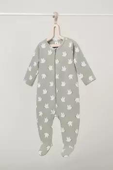 Комбинезон для новорожденных CROCKID, К 6192, цвет - хаки