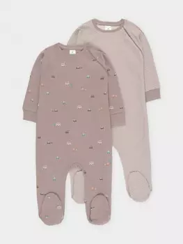 Комбинезон для новорожденных CROCKID, К 6444-2уп, цвет - коричневый