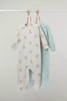 Комбинезон для новорожденных CROCKID, К 6444-2уп, цвет - голубой