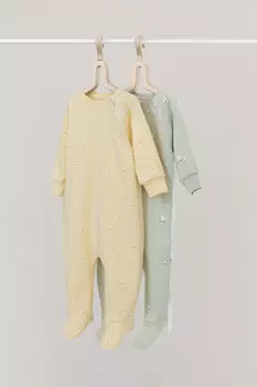 Комбинезон для новорожденных CROCKID, К 6444-2уп, цвет - желтый