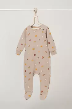 Комбинезон для новорожденных CROCKID, К 6444, цвет - бежевый