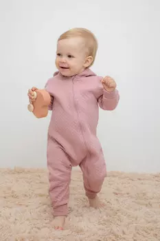 Комбинезон для новорожденных CROCKID, К 6490, цвет - розовый