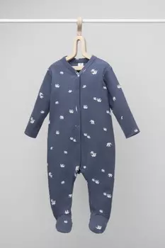 Комбинезон для новорожденных CROCKID, К 6503, цвет - серый