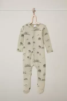 Комбинезон для новорожденных CROCKID, К 6520, цвет - зеленый