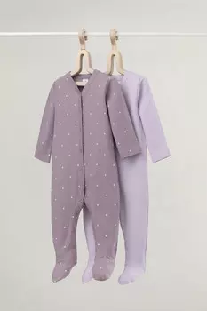 Комбинезон для новорожденных CROCKID, К 6523-2уп, цвет - фиолетовый
