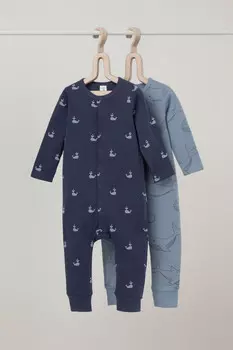 Комбинезон для новорожденных CROCKID, К 6535-2уп, цвет - синий