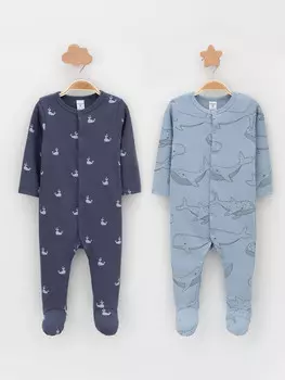 Комбинезон для новорожденных CROCKID, К 6541-2уп, цвет - синий
