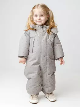 Комбинезон ясельный с утеплителем из натурального пуха и пера для девочек CROCKID, ВК 60103/н/9 УЗГ, цвет - светло-бежевый