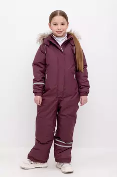 Комбинезон с утеплителем нового поколения для девочек CROCKID, ВК 60102/5 ГР (98-122), цвет - бордовый