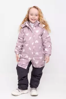Комбинезон с утеплителем нового поколения для девочек CROCKID, ВК 60120/н/1 ГР, цвет - фиолетовый