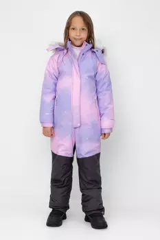 Комбинезон с утеплителем нового поколения для девочек CROCKID, ВК 60120/н/4 ГР, цвет - розовый