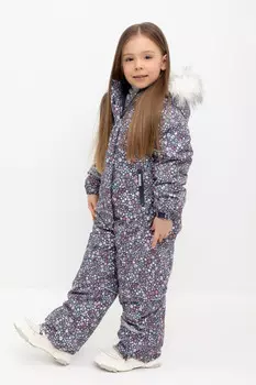 Комбинезон с утеплителем нового поколения для девочек CROCKID, ВК 60098/н/7 ГР, цвет - синий