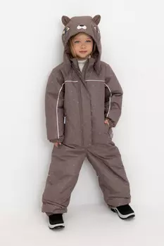 Комбинезон с утеплителем нового поколения для девочек CROCKID, ВК 60076/н/2 ГР, цвет - коричневый