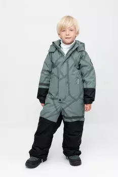 Комбинезон с утеплителем нового поколения для мальчиков CROCKID, ВК 60100/н/3 ГР, цвет - зеленый