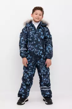 Комбинезон с утеплителем нового поколения для мальчиков CROCKID, ВК 60098/н/8 ГР, цвет - темно-синий