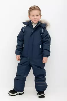 Комбинезон с утеплителем нового поколения для мальчиков CROCKID, ВК 60102/7 ГР (98-122), цвет - темно-синий