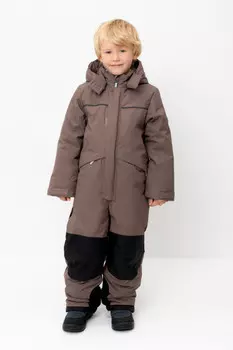 Комбинезон с утеплителем нового поколения для мальчиков CROCKID, ВК 60101/5 ГР (122-158), цвет - кофейный