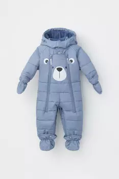 Комбинезон-трансформер детский с утеплителем нового поколения для мальчиков CROCKID, ВК 60034/23/6 УЗГ, цвет - серый