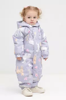 Комбинезон утепленный для девочки для девочек CROCKID, ВК 60085/н/28 Ал, цвет - фиолетовый