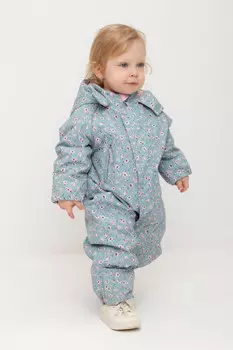 Комбинезон утепленный для девочки для девочек CROCKID, ВК 60085/н/31 ГР, цвет - голубой