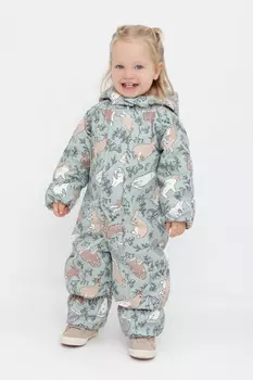 Комбинезон утепленный для девочки для девочек CROCKID, ВК 60085/н/23 УЗГ, цвет - зеленый