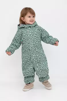 Комбинезон утепленный для девочки для девочек CROCKID, ВК 60085/н/25 УЗГ, цвет - зеленый