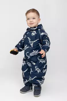 Комбинезон утепленный для мальчика для мальчиков CROCKID, ВК 60085/н/42 ГР, цвет - темно-синий