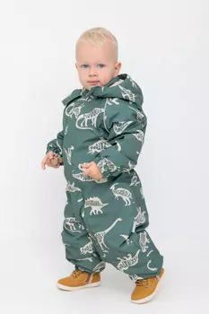 Комбинезон утепленный для мальчика для мальчиков CROCKID, ВК 60085/н/43 ГР, цвет - зеленый