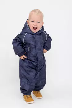 Комбинезон утепленный для мальчика для мальчиков CROCKID, ВК 60085/н/41 ГР, цвет - синий