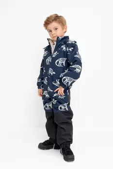 Комбинезон утепленный для мальчика для мальчиков CROCKID, ВК 60111/н/2 ГР, цвет - темно-синий