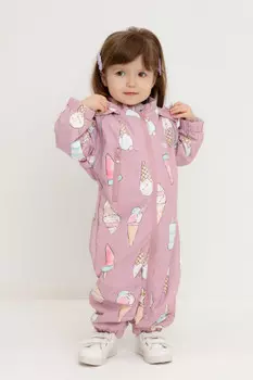 Комбинезон ветровочный для девочки для девочек CROCKID, ВК 60088/н/9 Ал, цвет - розовый