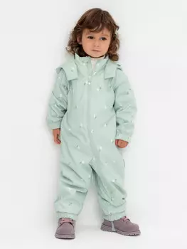 Комбинезон ветровочный для девочки для девочек CROCKID, ВК 60088/н/14 Ал, цвет - зеленый
