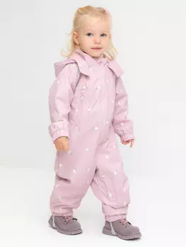 Комбинезон ветровочный для девочки для девочек CROCKID, ВК 60088/н/15 Ал, цвет - розовый