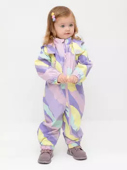 Комбинезон ветровочный для девочки для девочек CROCKID, ВК 60088/н/17 Ал, цвет - мульти