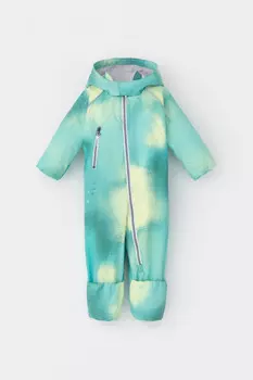 Комбинезон ветровочный для мальчика для мальчиков CROCKID, ВК 60088/н/12 Ал, цвет - зеленый