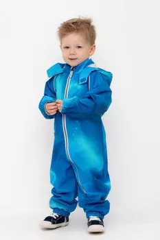 Комбинезон ветровочный для мальчика для мальчиков CROCKID, ВК 60088/н/13 Ал, цвет - голубой
