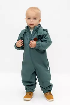 Комбинезон ветровочный для мальчика для мальчиков CROCKID, ВК 60091/5 Ал, цвет - зеленый