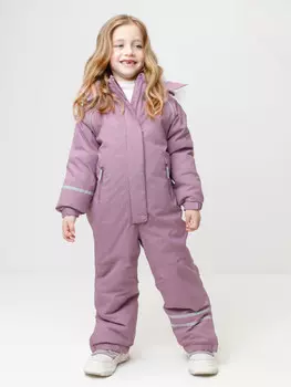 Комбинезон зимний для девочки с утеплителем нового поколения для девочек CROCKID, ВК 60102/10 ГР (98-122), цвет - бордовый