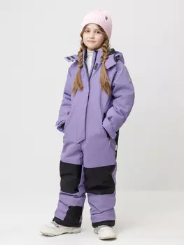 Комбинезон зимний для девочки с утеплителем нового поколения для девочек CROCKID, ВК 60128/1 УЗГ, цвет - фиолетовый
