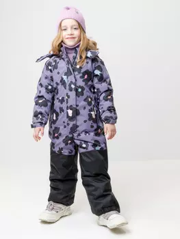 Комбинезон зимний для девочки с утеплителем нового поколения для девочек CROCKID, ВК 60127/н/1 УЗГ, цвет - фиолетовый